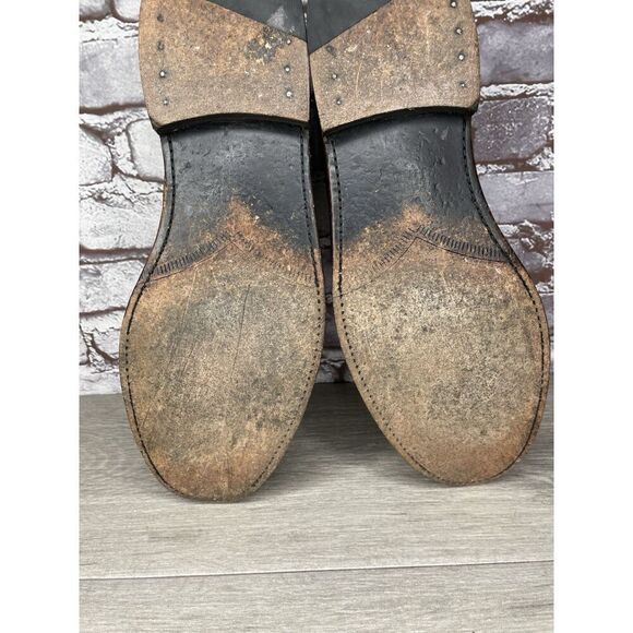 Frye Jones Wingtip Dark Brown Leather Distressed Dress Shoes Men Sz 13D US/46EU - Picture 10 of 16